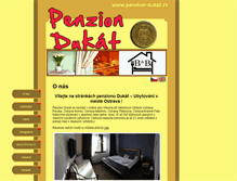 Tablet Screenshot of penzion-dukat.cz